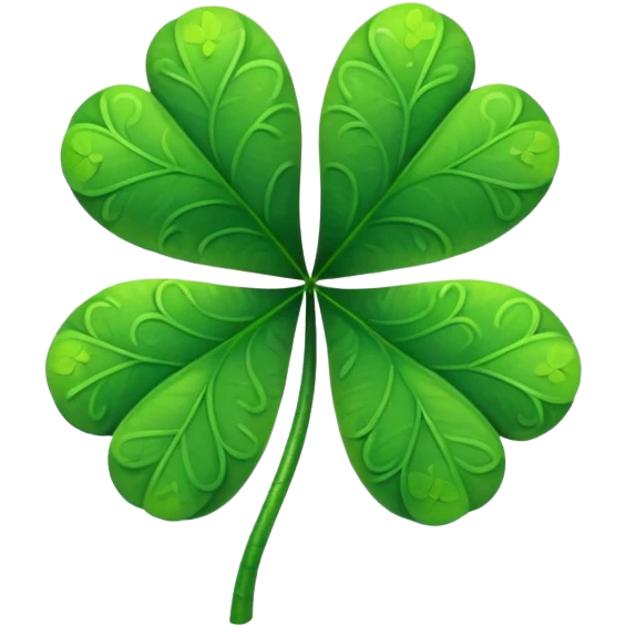 Five leaf clover  emoji