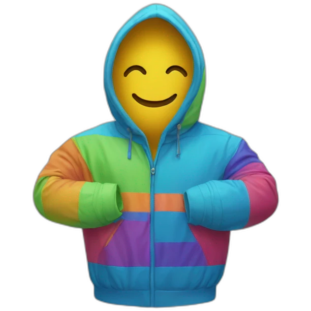 Cagoule coloré  emoji