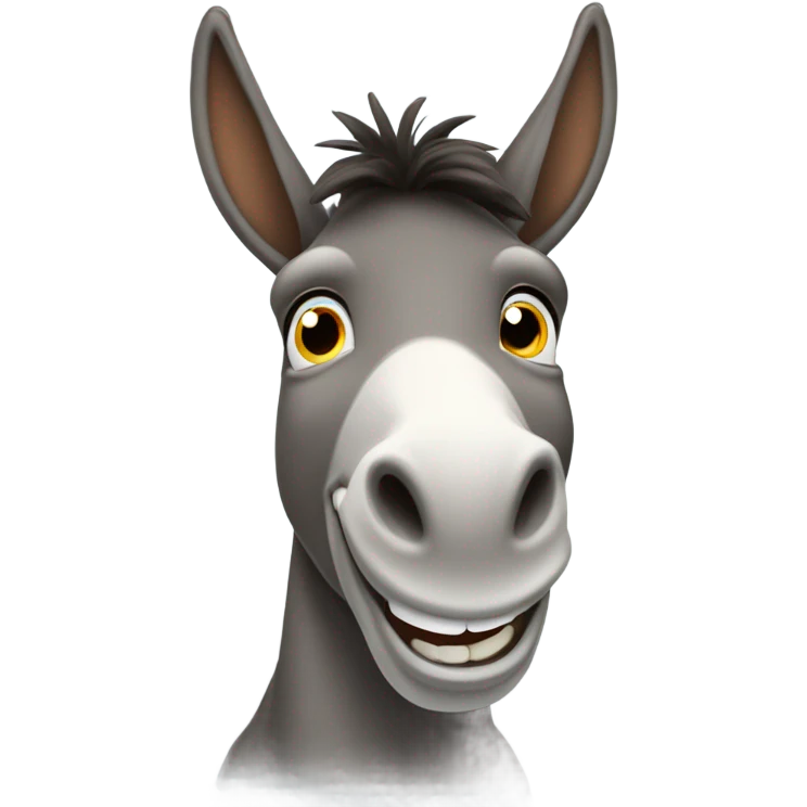 Donkey smiling emoji