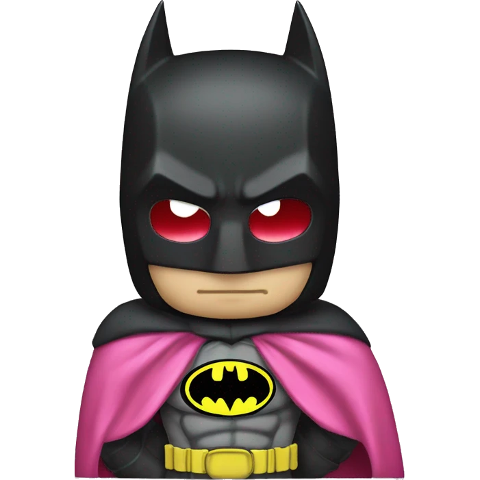 Batman with hello kitty emoji