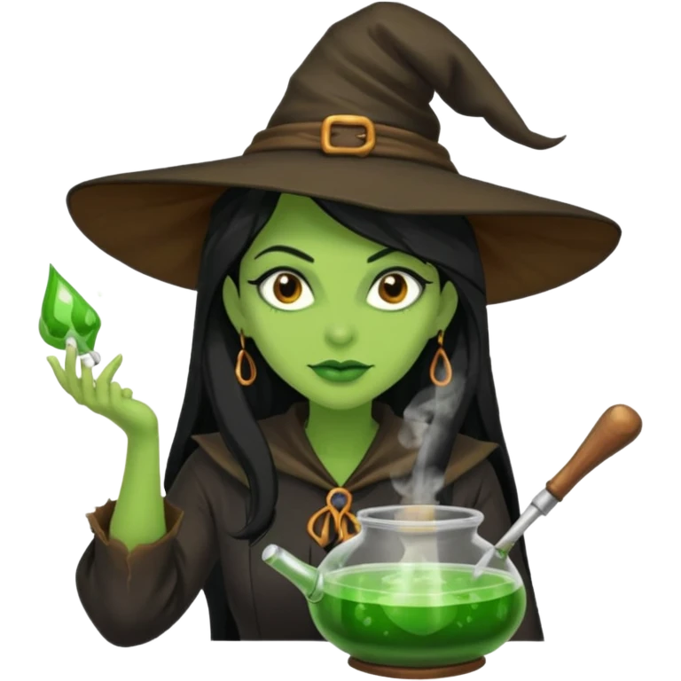 green witch cooking potion emoji