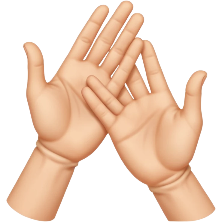 two emoji hands gesturing a strangling an invisible subject emoji