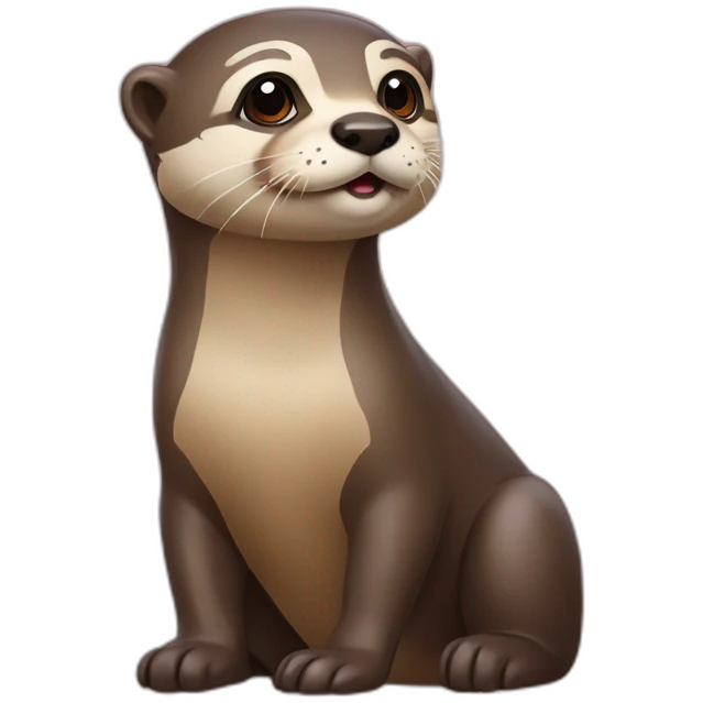 Loutre sur chien emoji