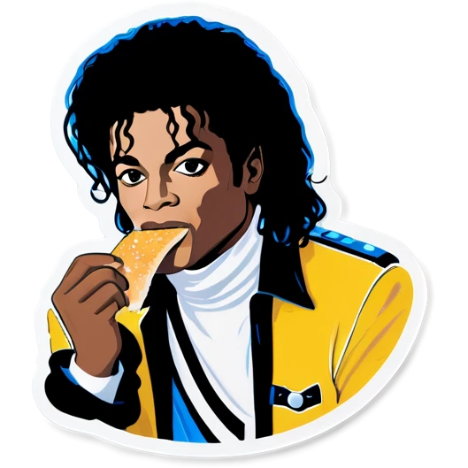 michael jackson eating bread  emoji