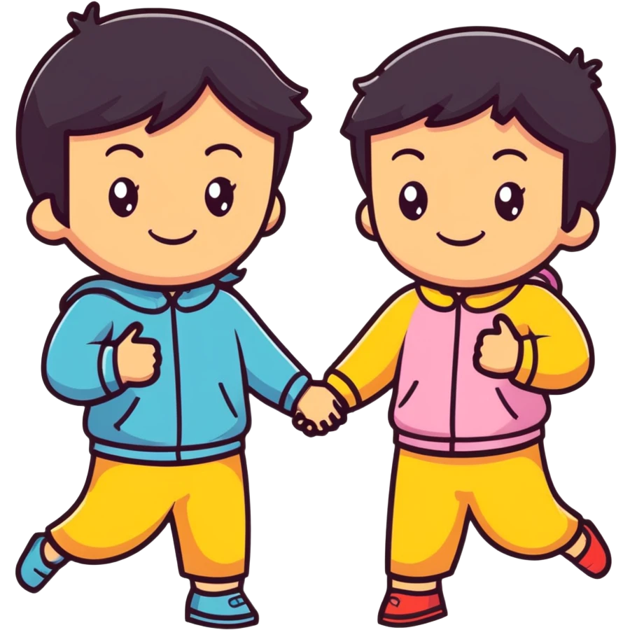bestfriend girl and boy holding hands emoji