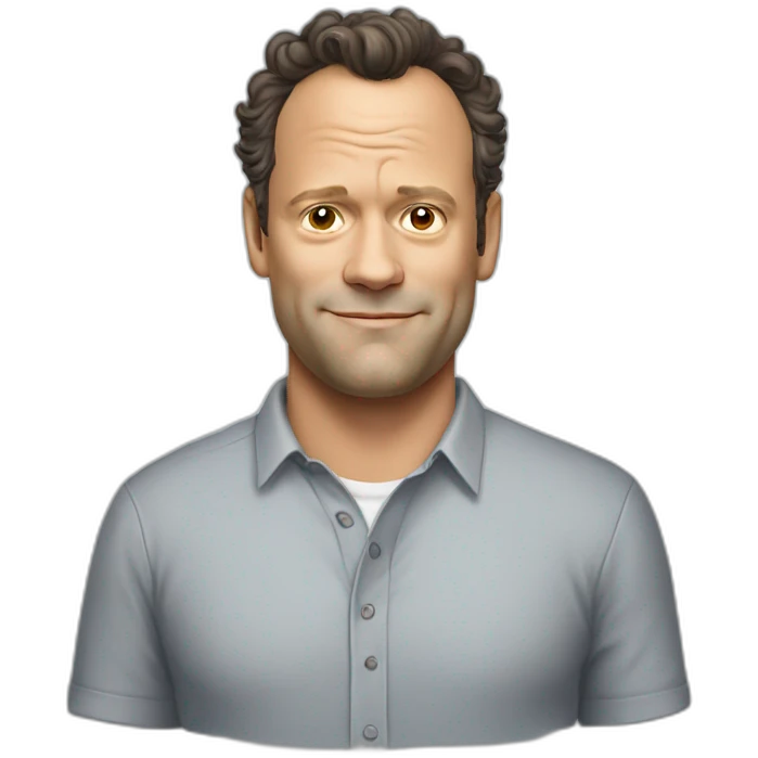 vince vaughn cartoon wearing shirt emoji