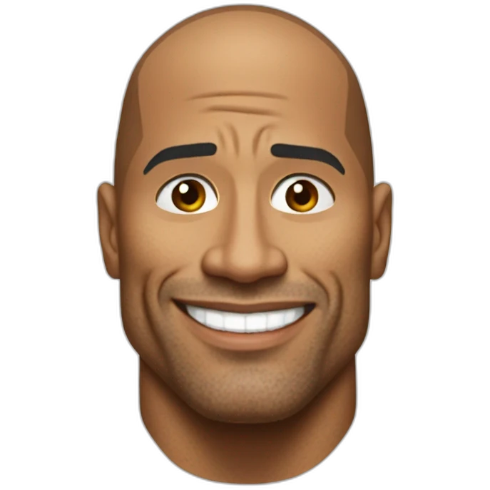 dwayne the rock johnson emoji