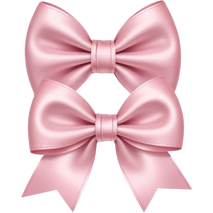 Light pink bows emoji
