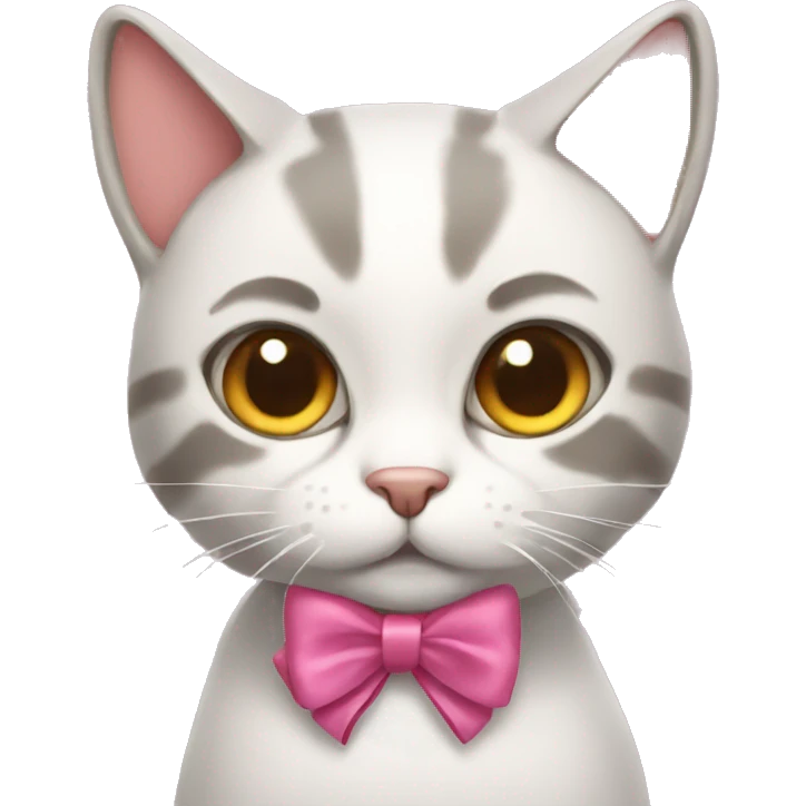 cat with bows  emoji
