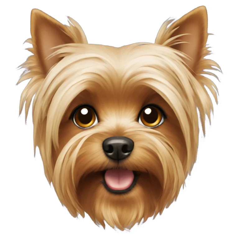 Yorkshire Terrier with a Head  emoji