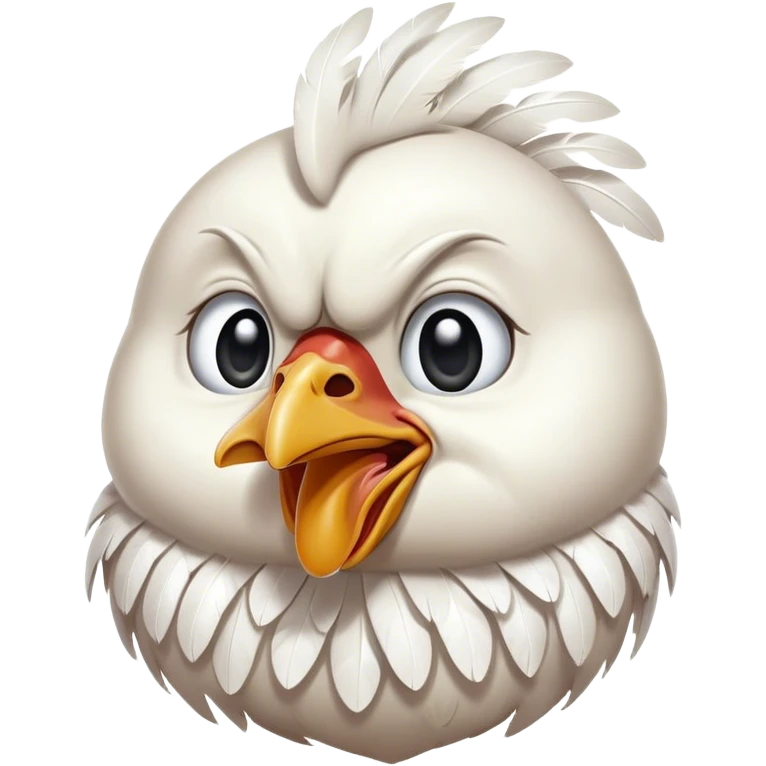 crying face chicken emoji