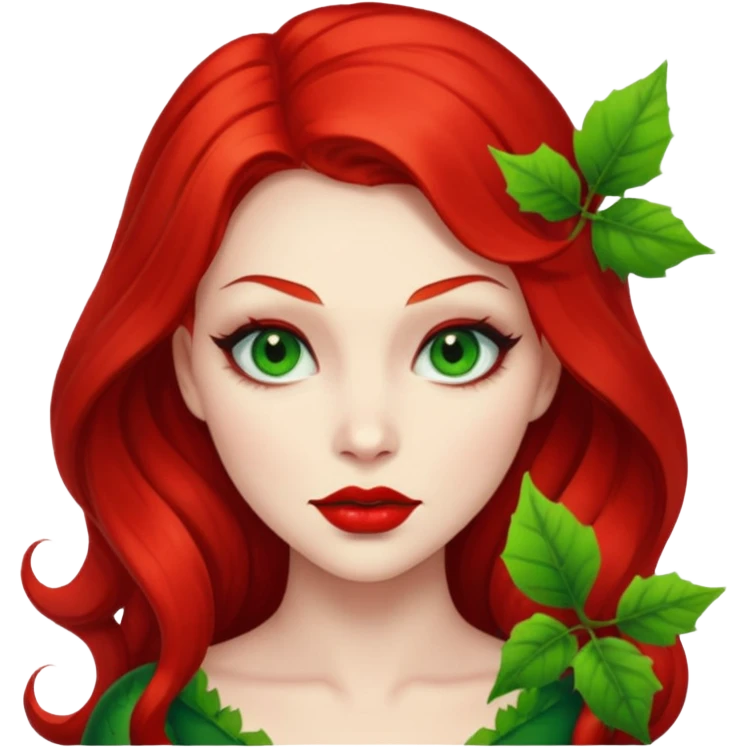 poison ivy face only emoji