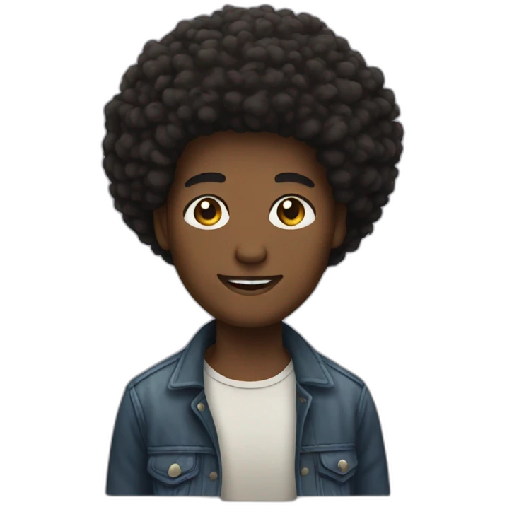 afro emoji