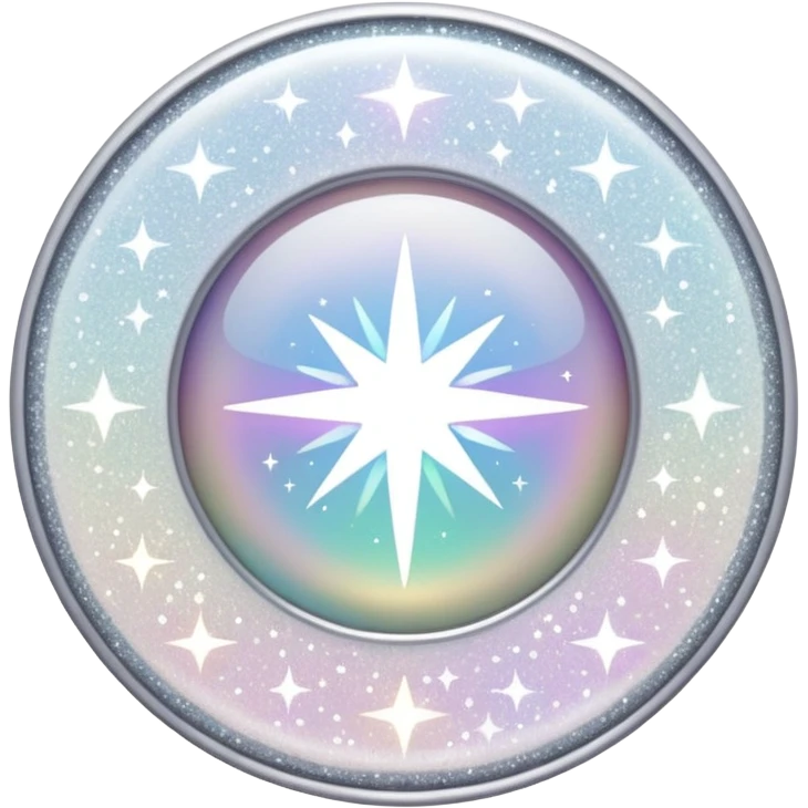 white glory glitter emoji