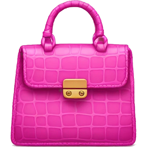Pink croc bag emoji