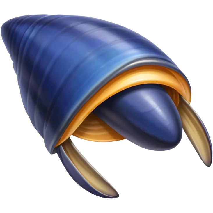 Blue mussel emoji