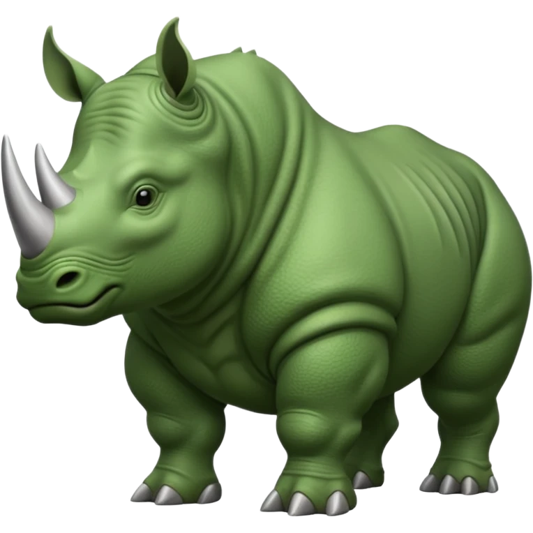 Green rhino emoji