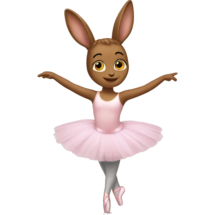 Ballerina's hare emoji