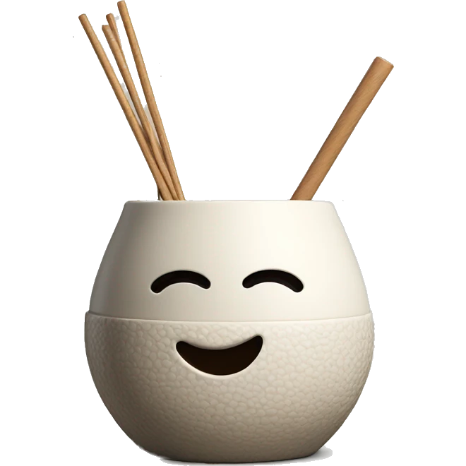 diffuser with ceramic cup (design texture feeling) emoji