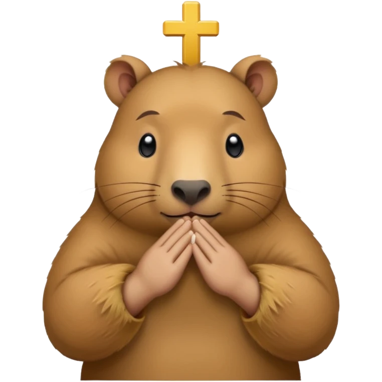 capybara praying hand sign  emoji