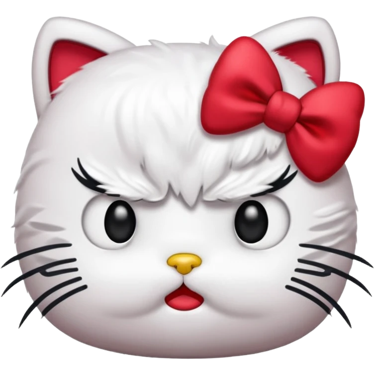 angry hello kitty emoji