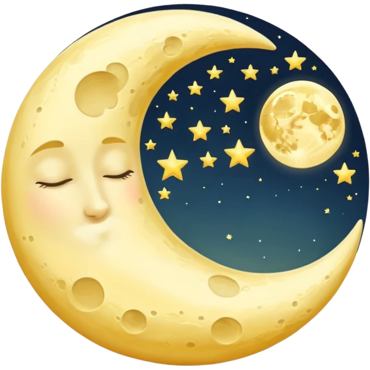 sleeping moon emoji