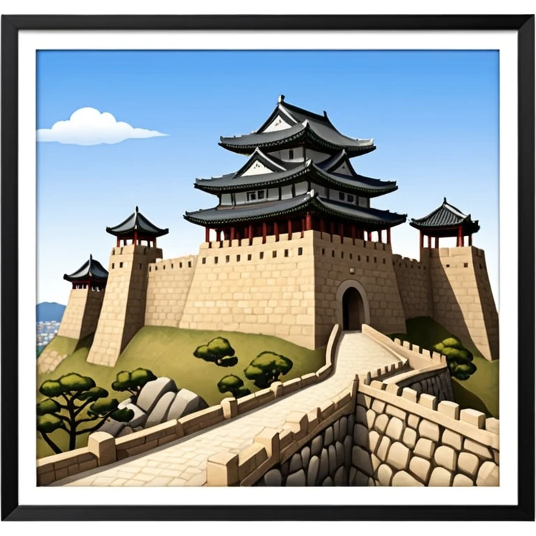South Korea suwon Hwaseong Fortress Palace castle emoji
