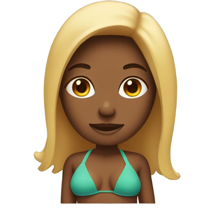 Woman in bikini emoji