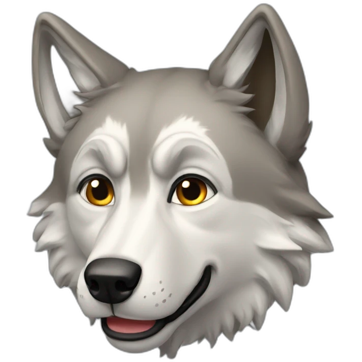 Loup souri emoji