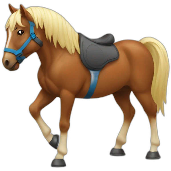 horse doing crossfit emoji