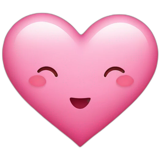 Cute heart emoji