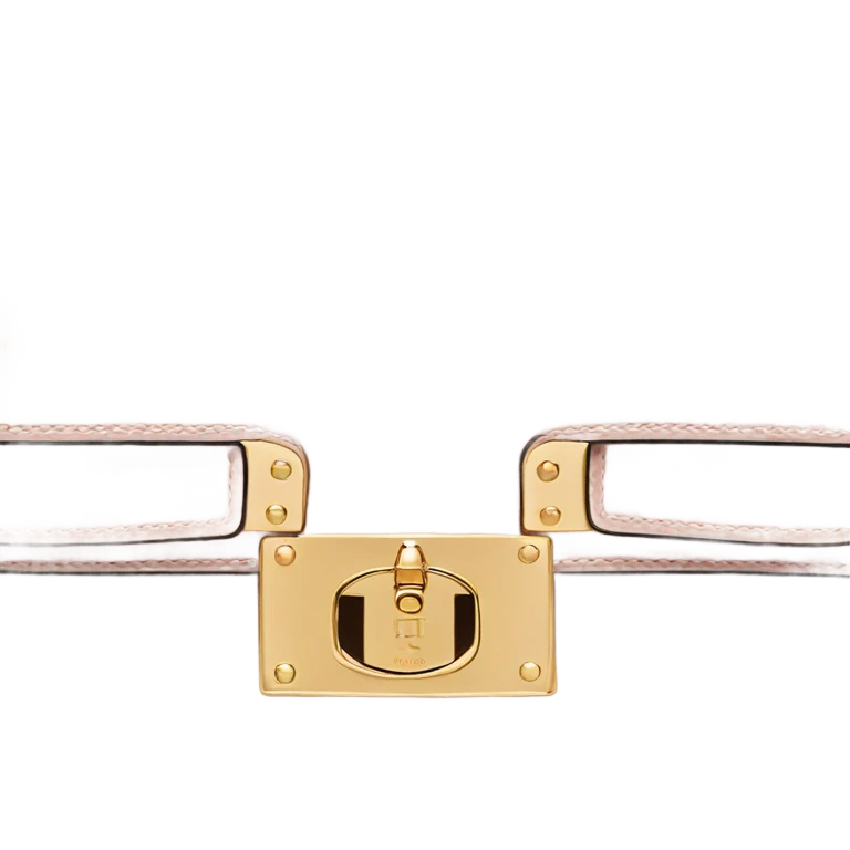 Hermes Kelly light pink bag with gold hardware emoji