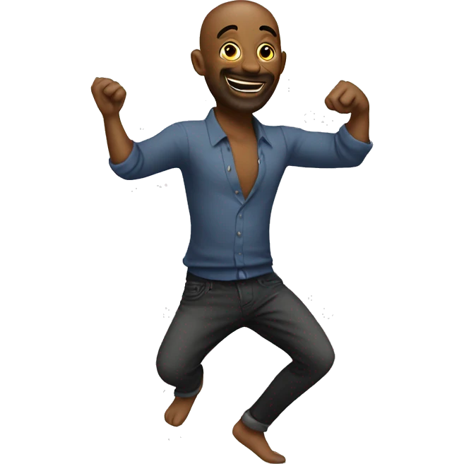 Dancing man with tattos emoji