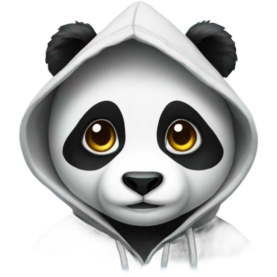 panda with a hoodie emoji
