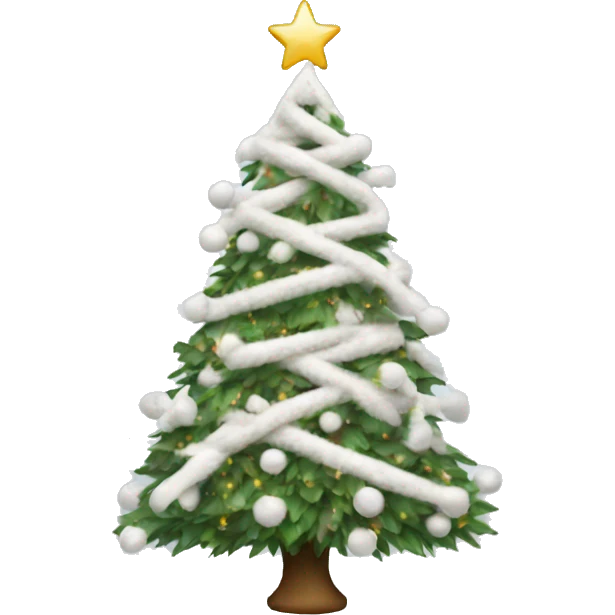 white christmas tree  emoji