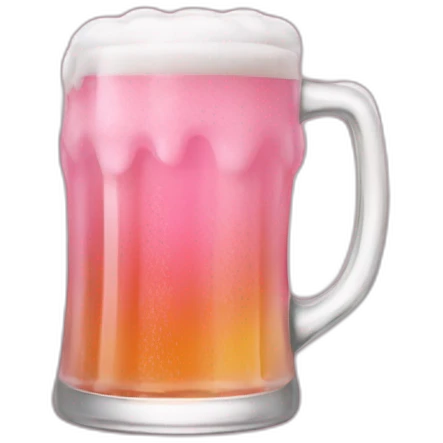 pink beer emoji