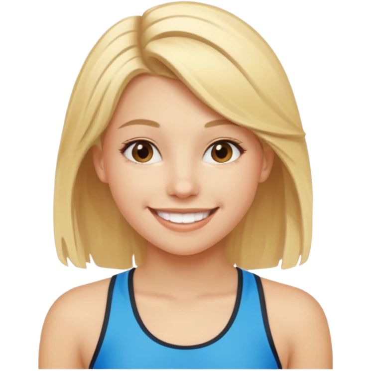 Jeune fille de 16 ans sportive et blonde et belle  emoji