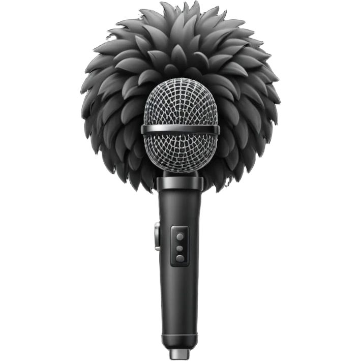 boom fluffy microphone emoji