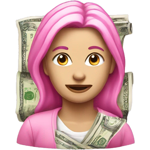 Money pink emoji