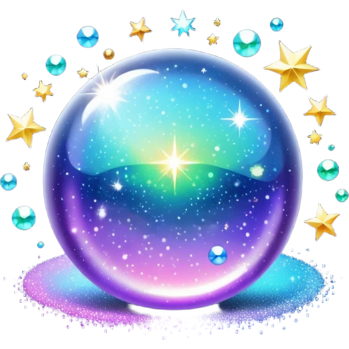 sparkling shiny glitter, with bright sparkles and shimmering particles emoji