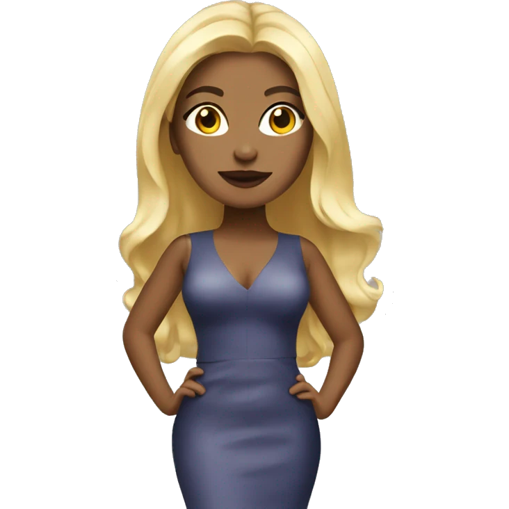  thick blonde chic emoji