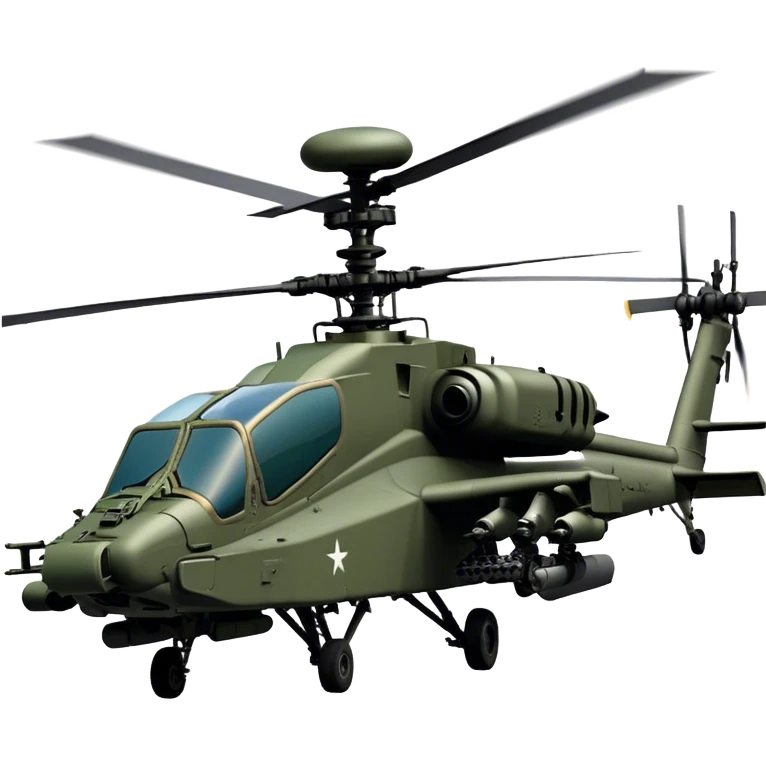 AH-64E Apache - Boeing (Model Year: 2021) (Iconic army green) emoji