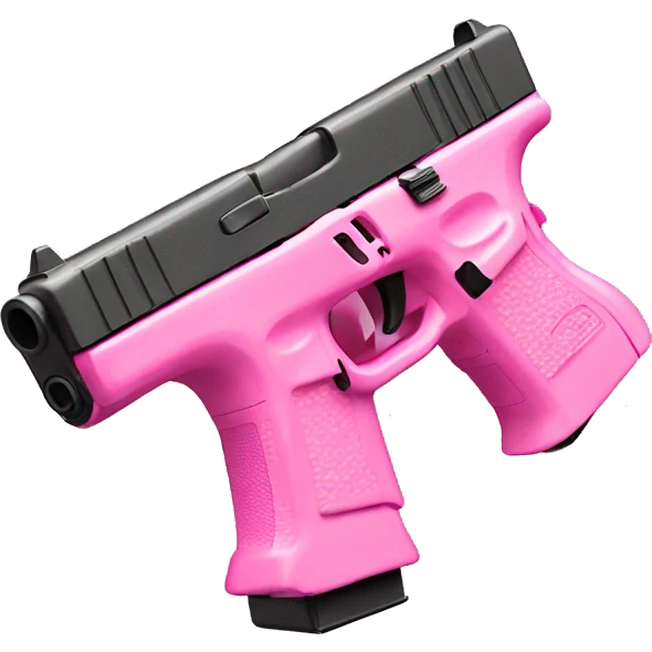 pink Glock with bows emoji