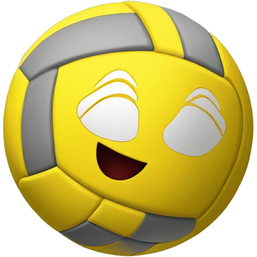 yellow volleyball emoji