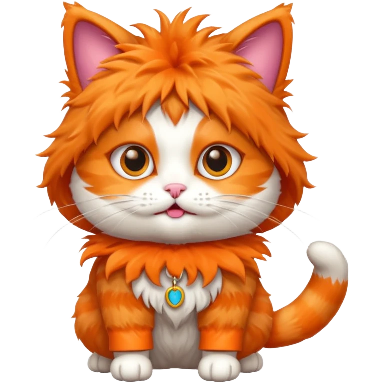 cat with funny costume emoji