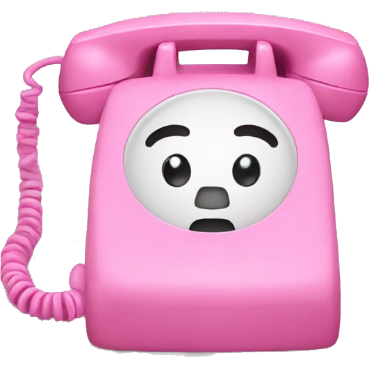 pink phone  emoji