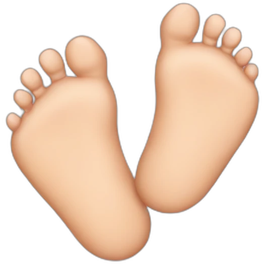 not an emoji but of feet emoji