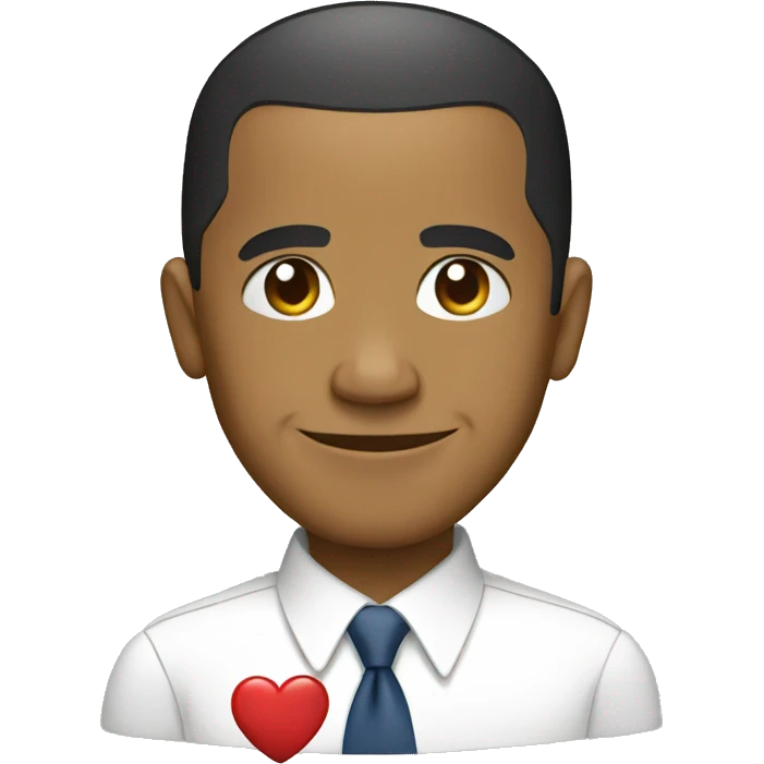 obama with heart emoji