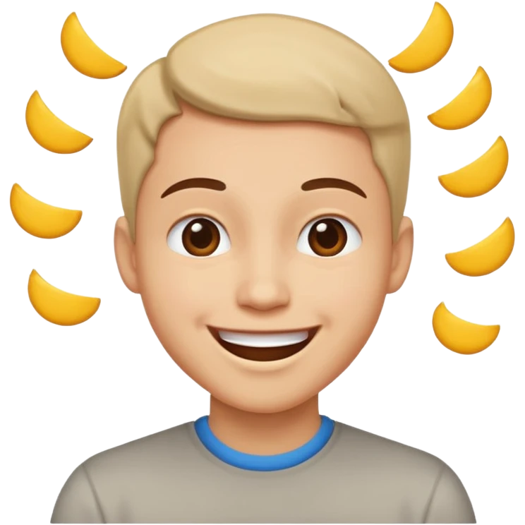 Head shaking because happy emoji