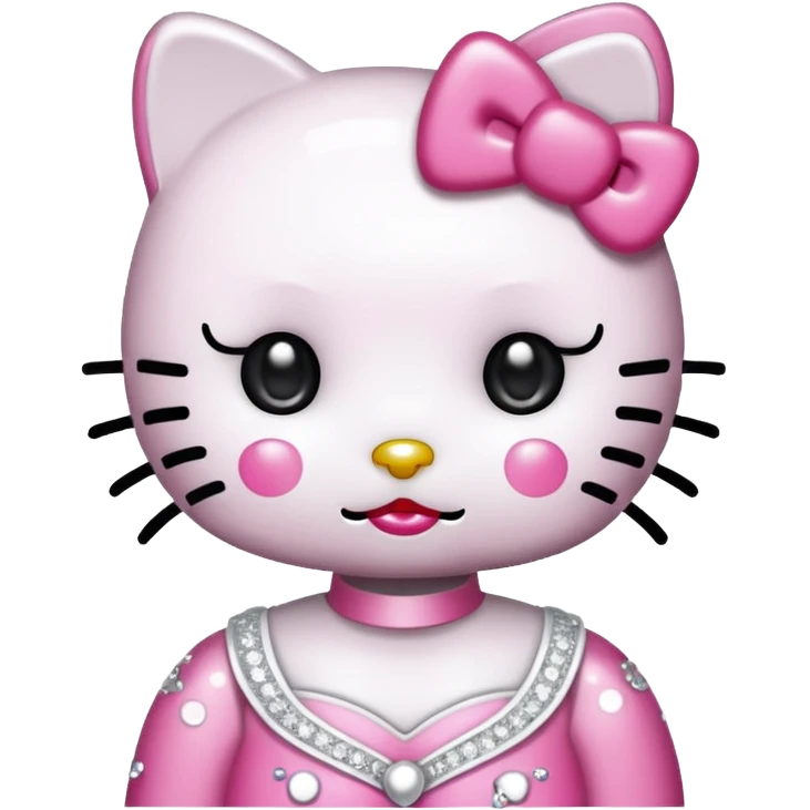 hello kitty glamour emoji